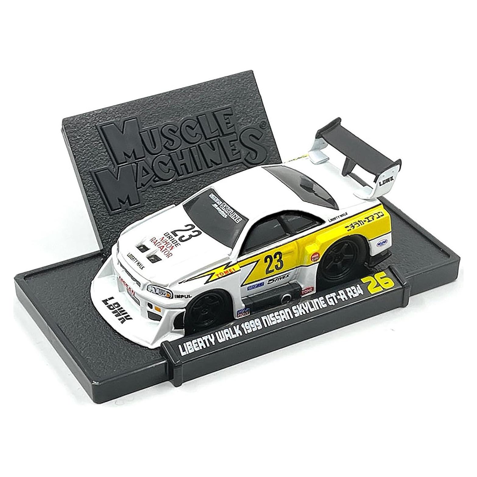 Nissan Skyline GT-R R34 Diecast 1:64 Liberty Walk Blanco