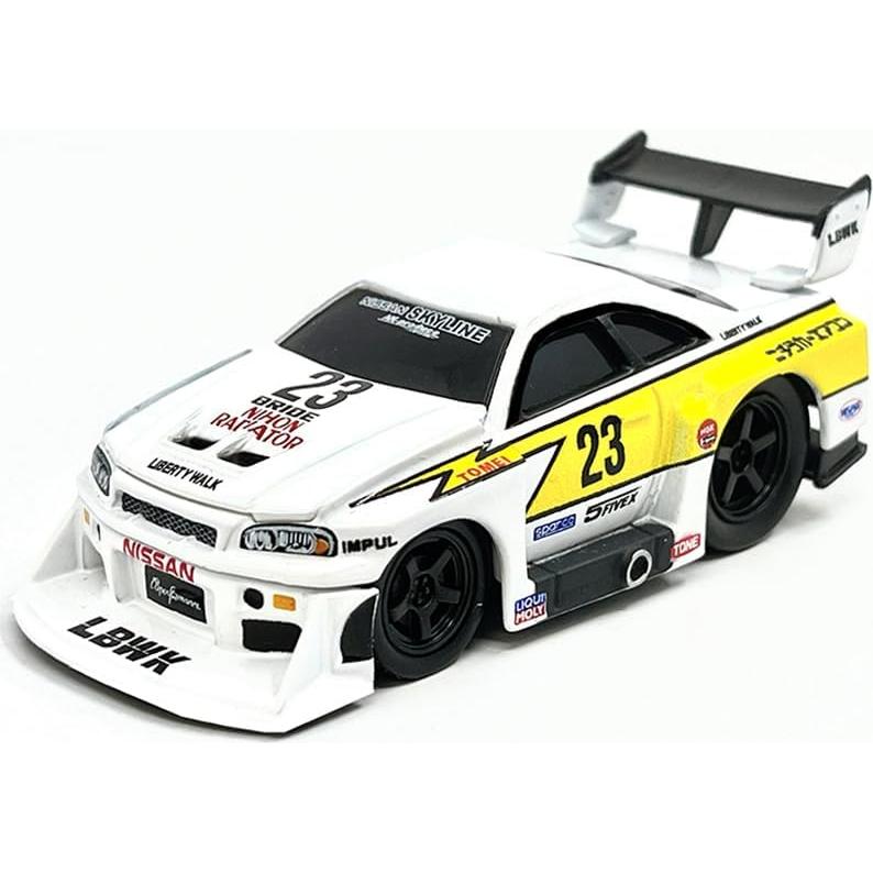 Nissan Skyline GT-R R34 Diecast 1:64 Liberty Walk Blanco