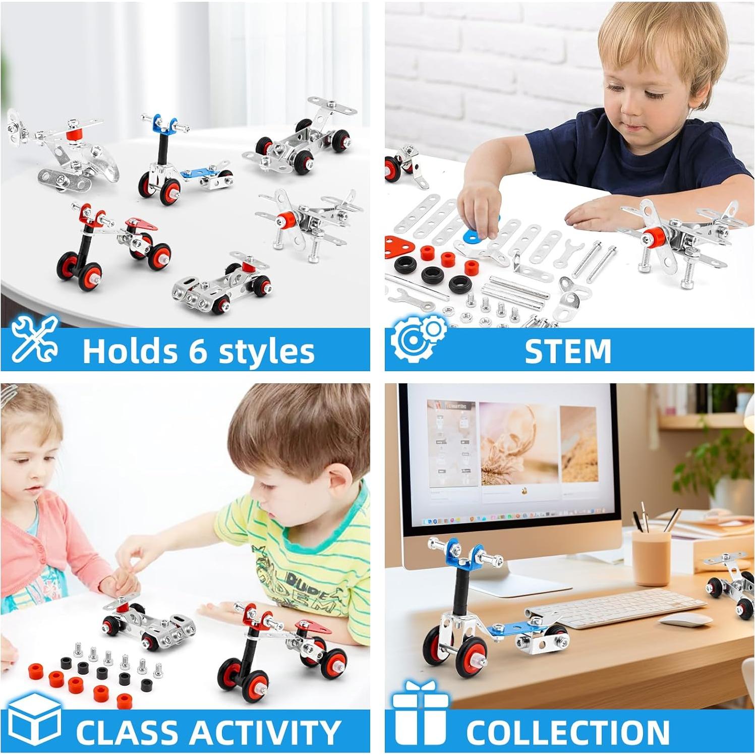 Juego de Modelos de Metal BESTYMXY 231 PZS 6 Vehículos STEM