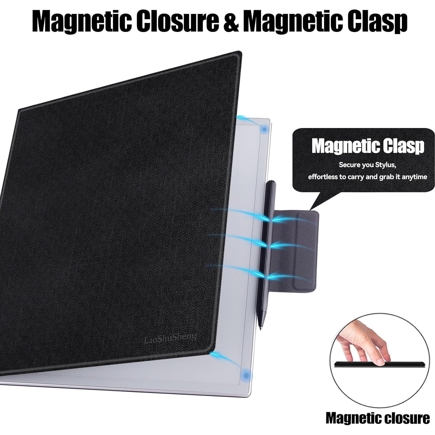 Funda Magnética LaoShuSheng para Onyx Boox 13.3" - Negro
