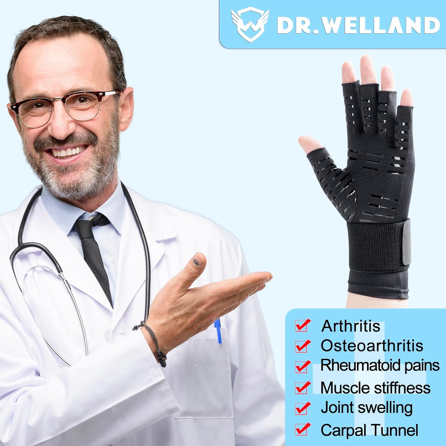 Guantes Médicos para Artritis Dr.Welland - Soporte Mano y Muñeca