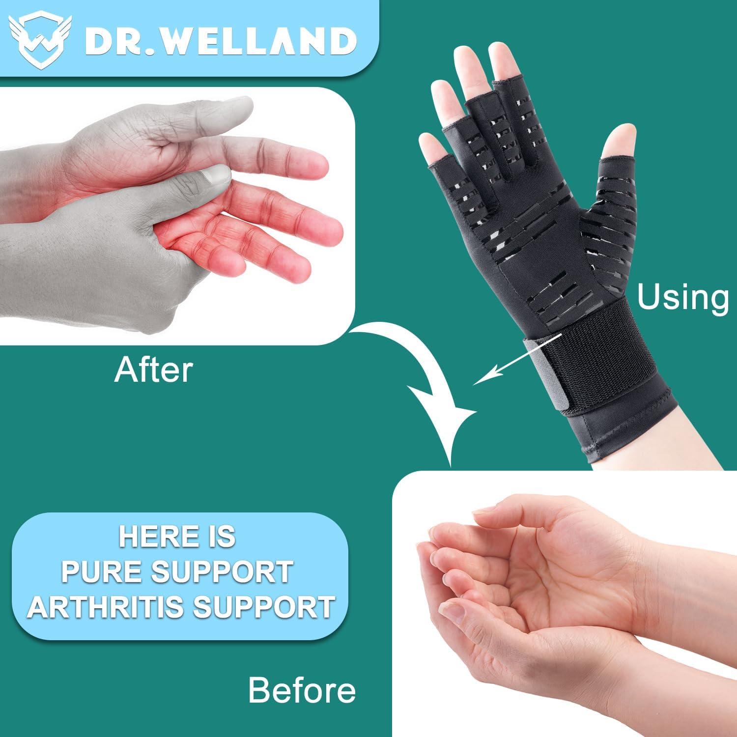 Guantes Médicos para Artritis Dr.Welland - Soporte Mano y Muñeca