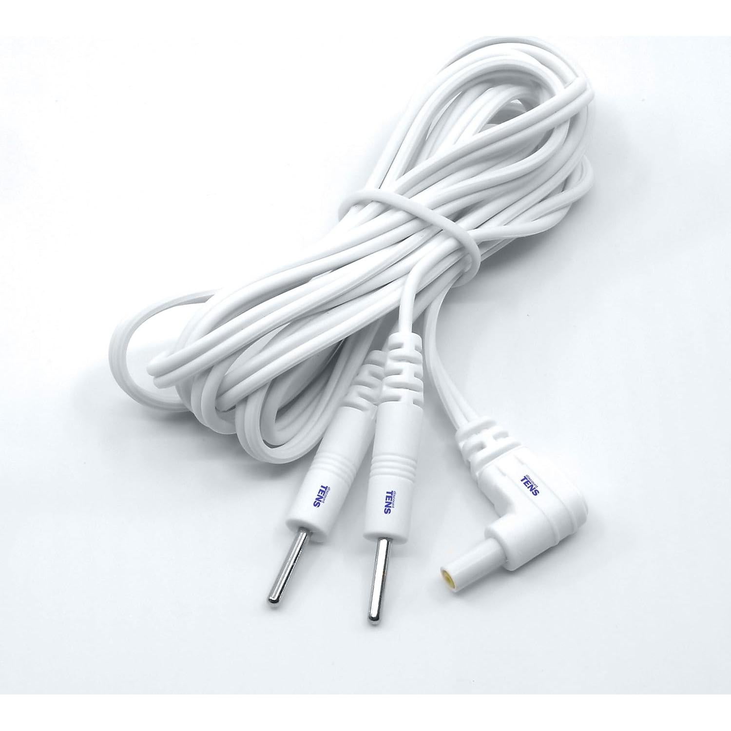 Cables de Conexión Electrodos 2mm Descuento TENS - Paquete de 2