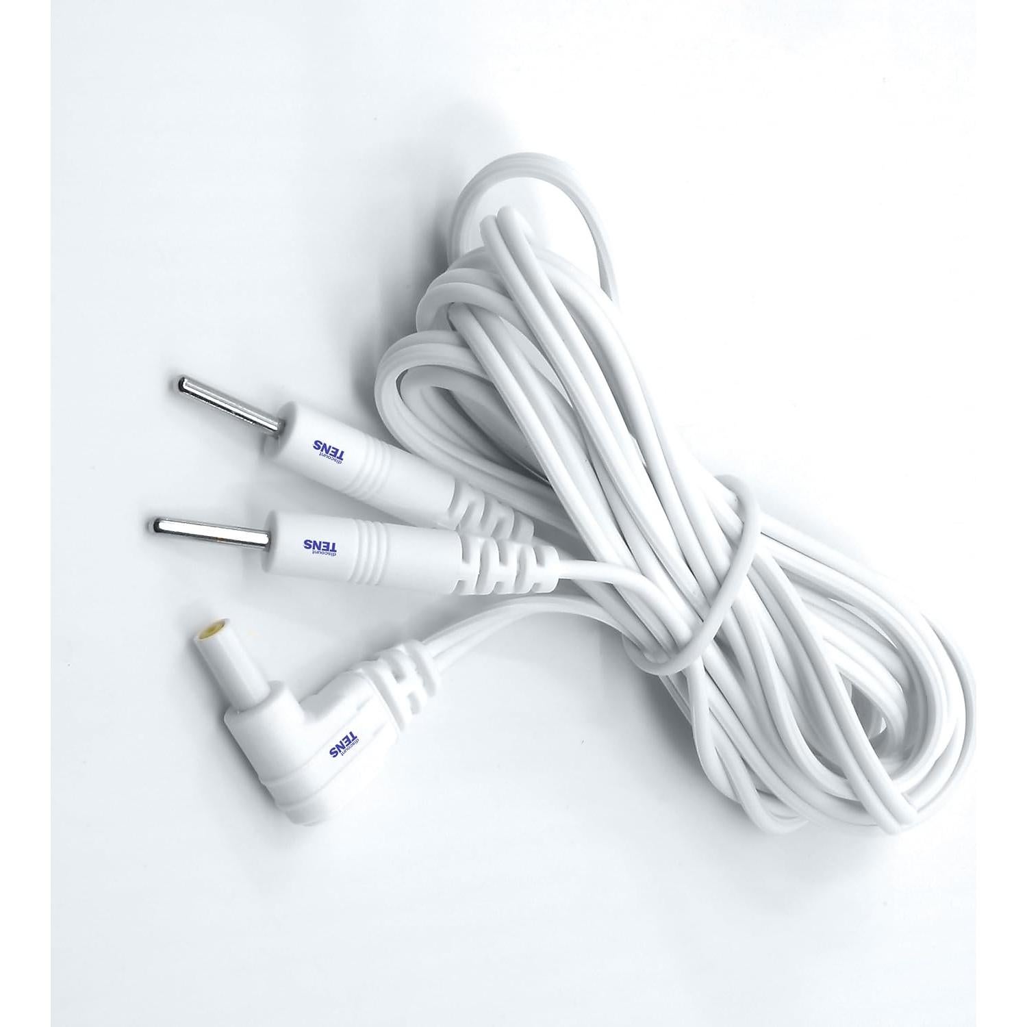 Cables de Conexión Electrodos 2mm Descuento TENS - Paquete de 2