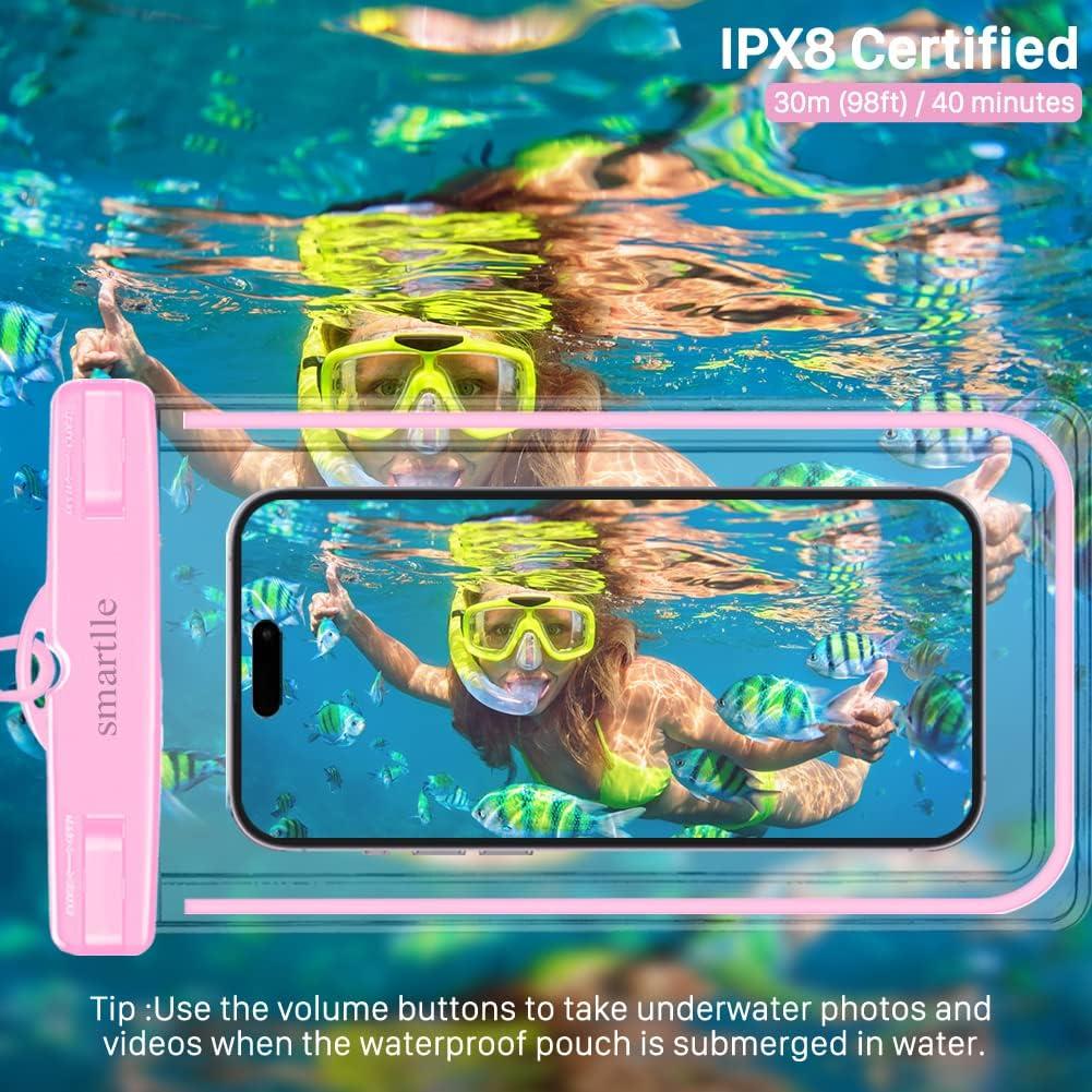 Fundas Impermeables IPX8 Smartlle para iPhone y Galaxy