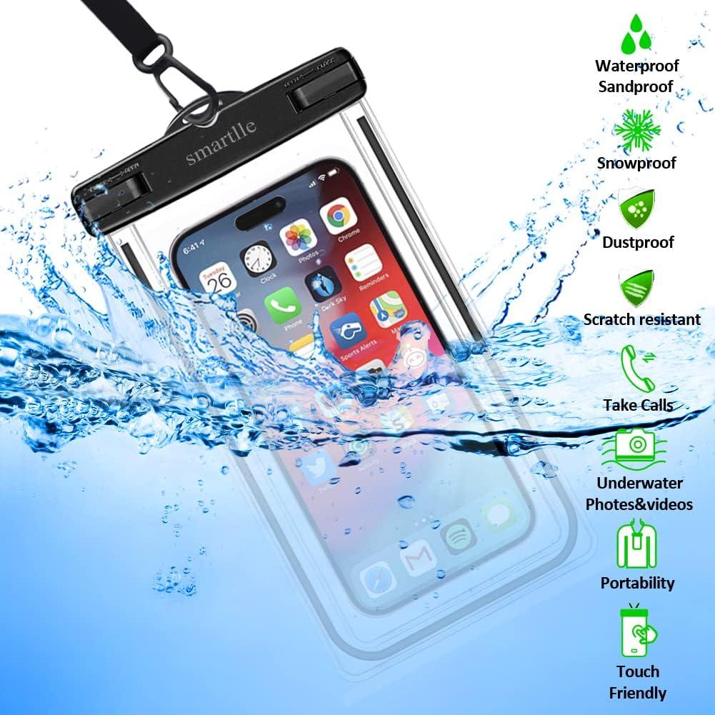 Fundas Impermeables IPX8 Smartlle para iPhone y Galaxy