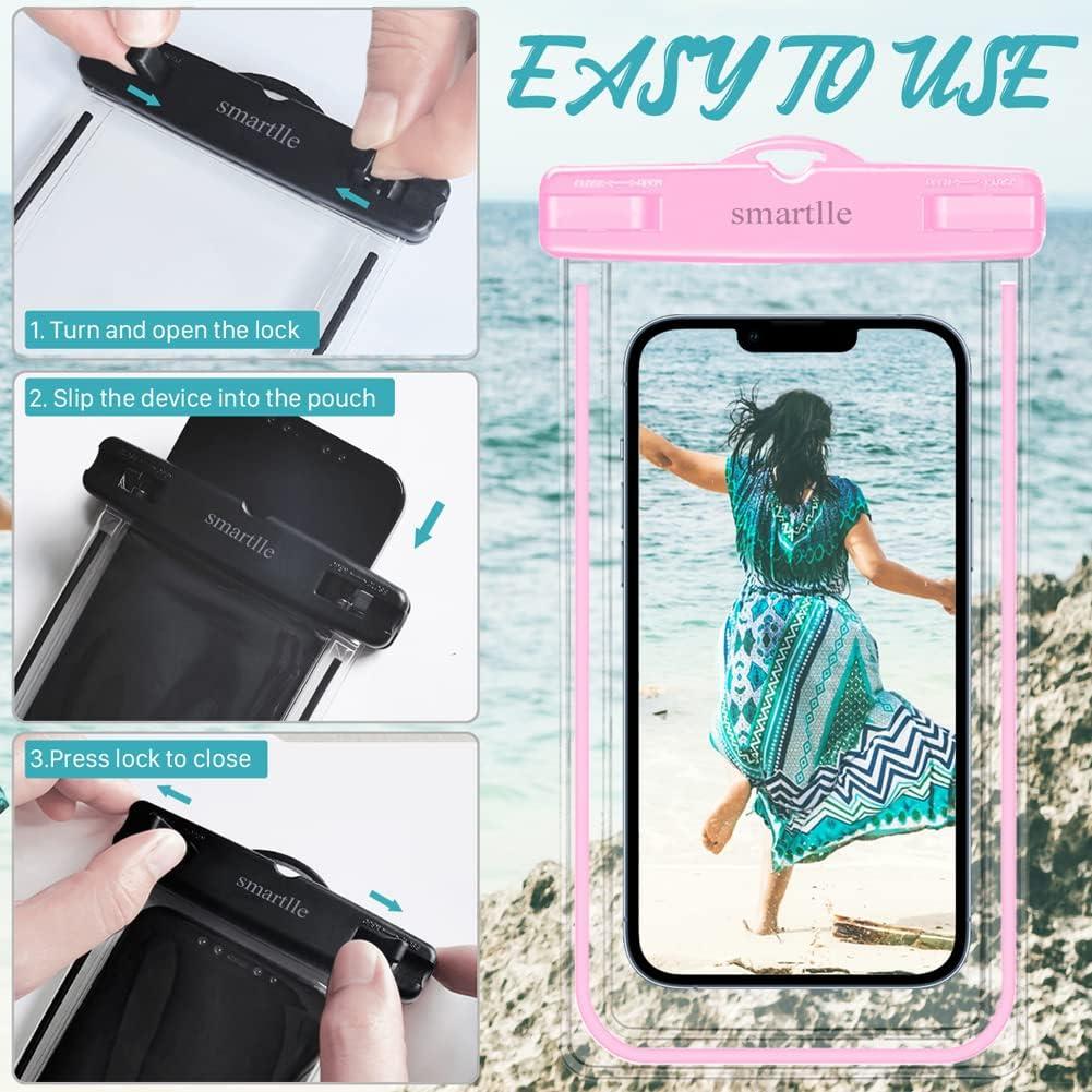 Fundas Impermeables IPX8 Smartlle para iPhone y Galaxy