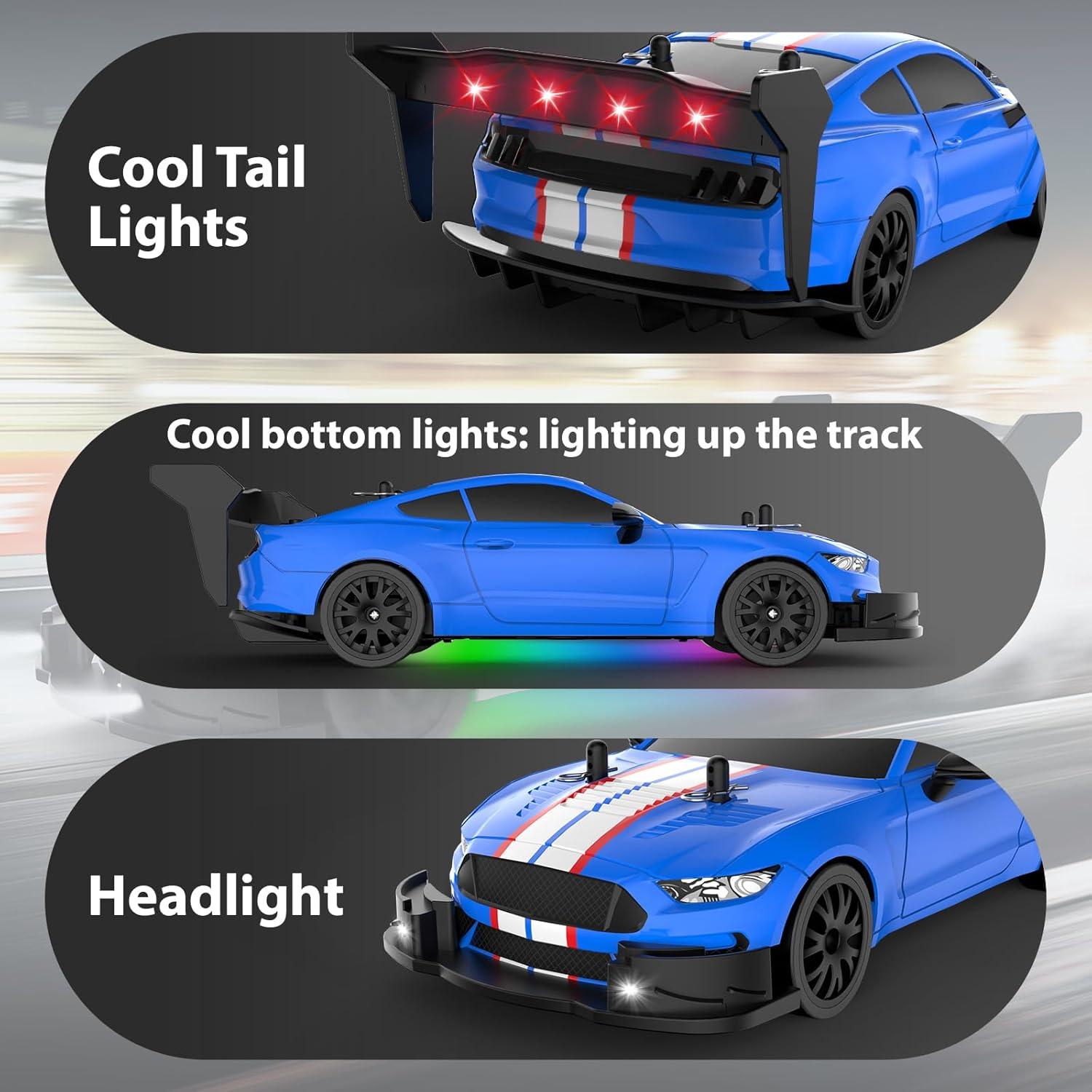 Coche RC Drift EversaleT GT-20A 1:20 4WD 22 km/h LED