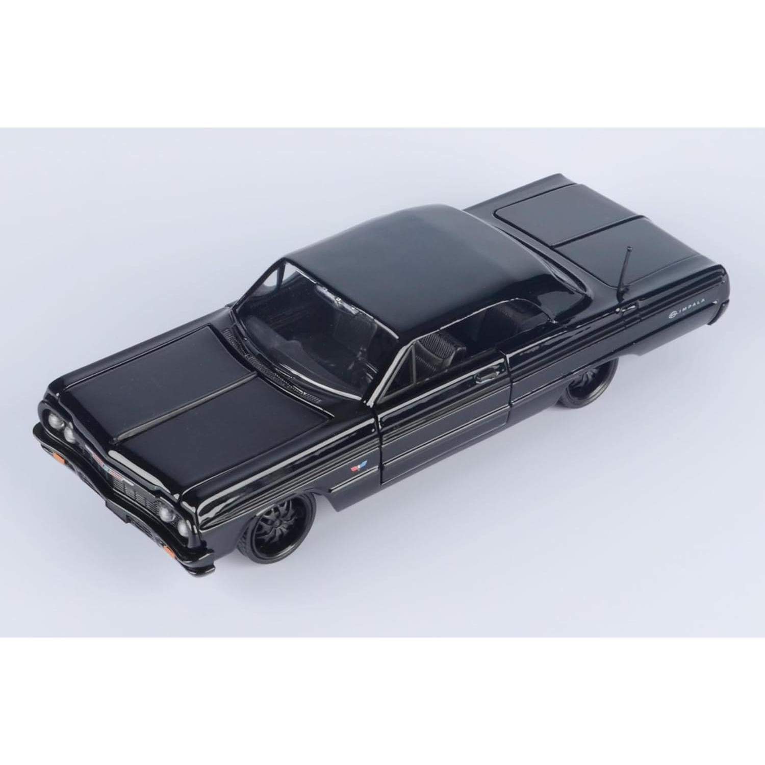 Modelo Diecast 1964 Chevrolet Impala Hardtop Motor Max Negro