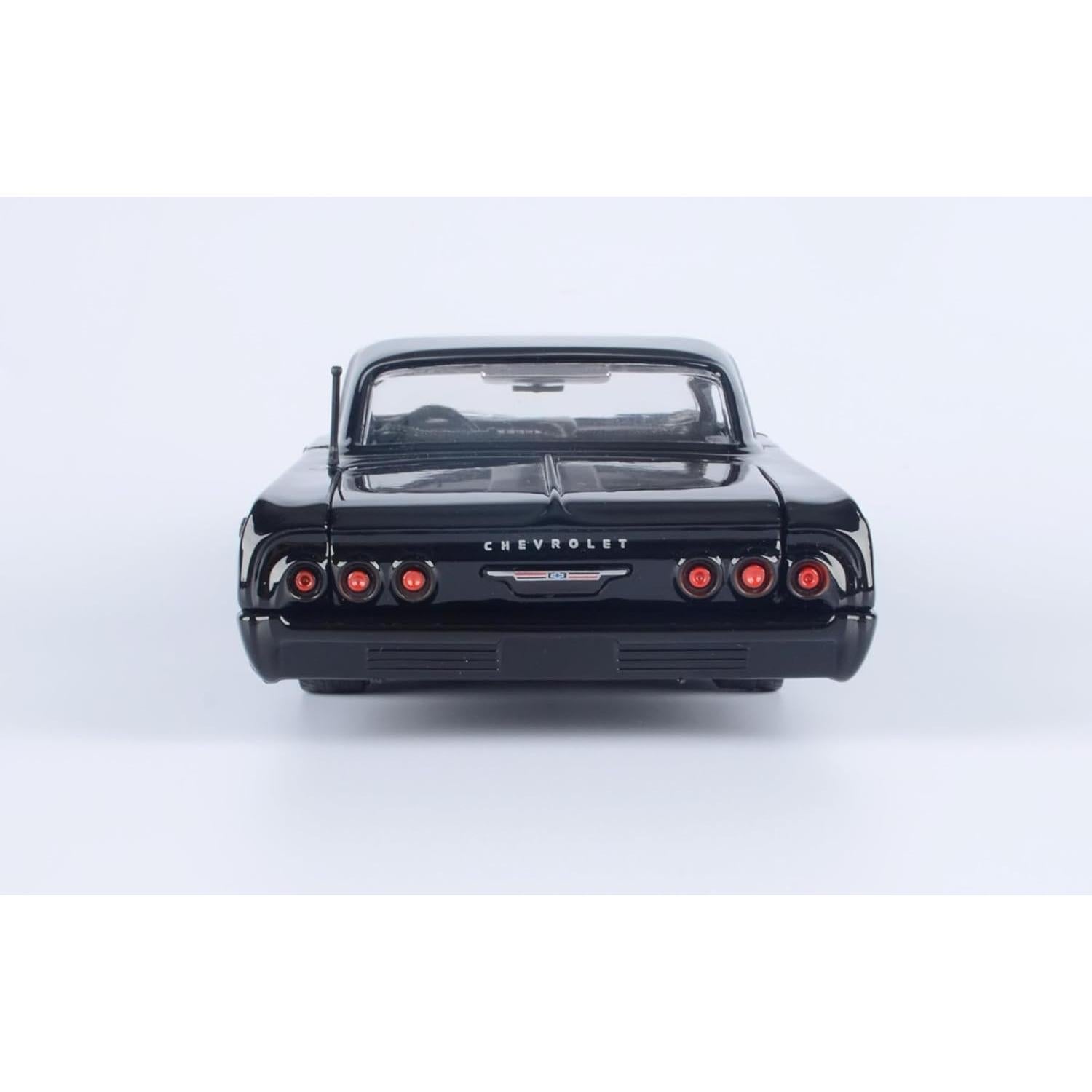 Modelo Diecast 1964 Chevrolet Impala Hardtop Motor Max Negro