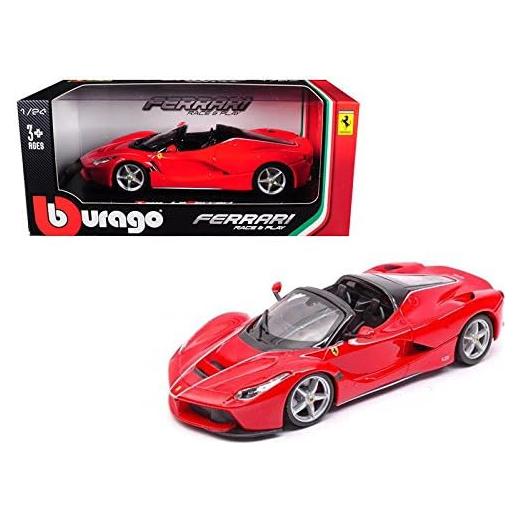 Auto a Escala 1:24 Bburago Ferrari Laferrari Aperta Rojo