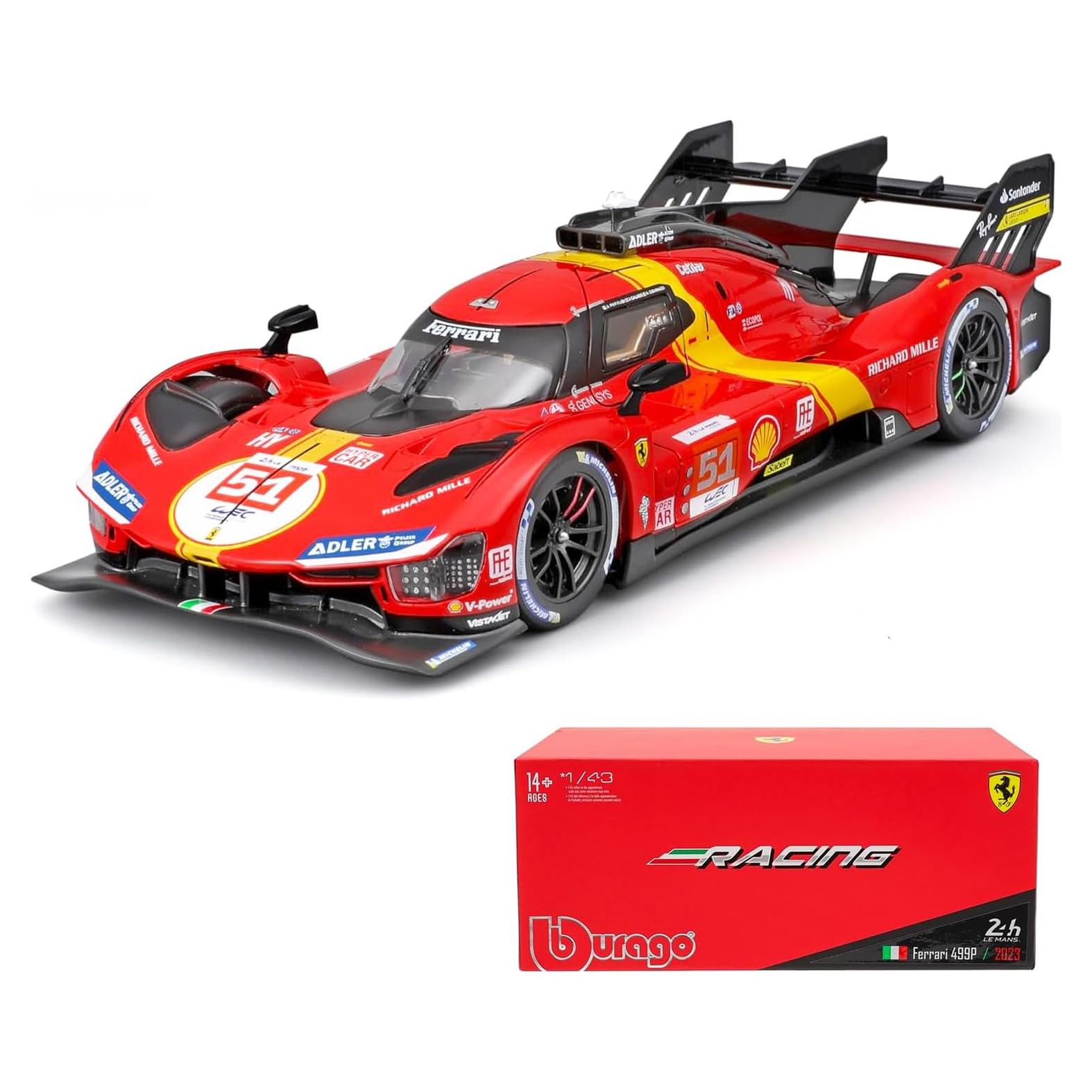 Ferrari Racing 499P LMH #51 Bburago 1:43 Die Cast Colección