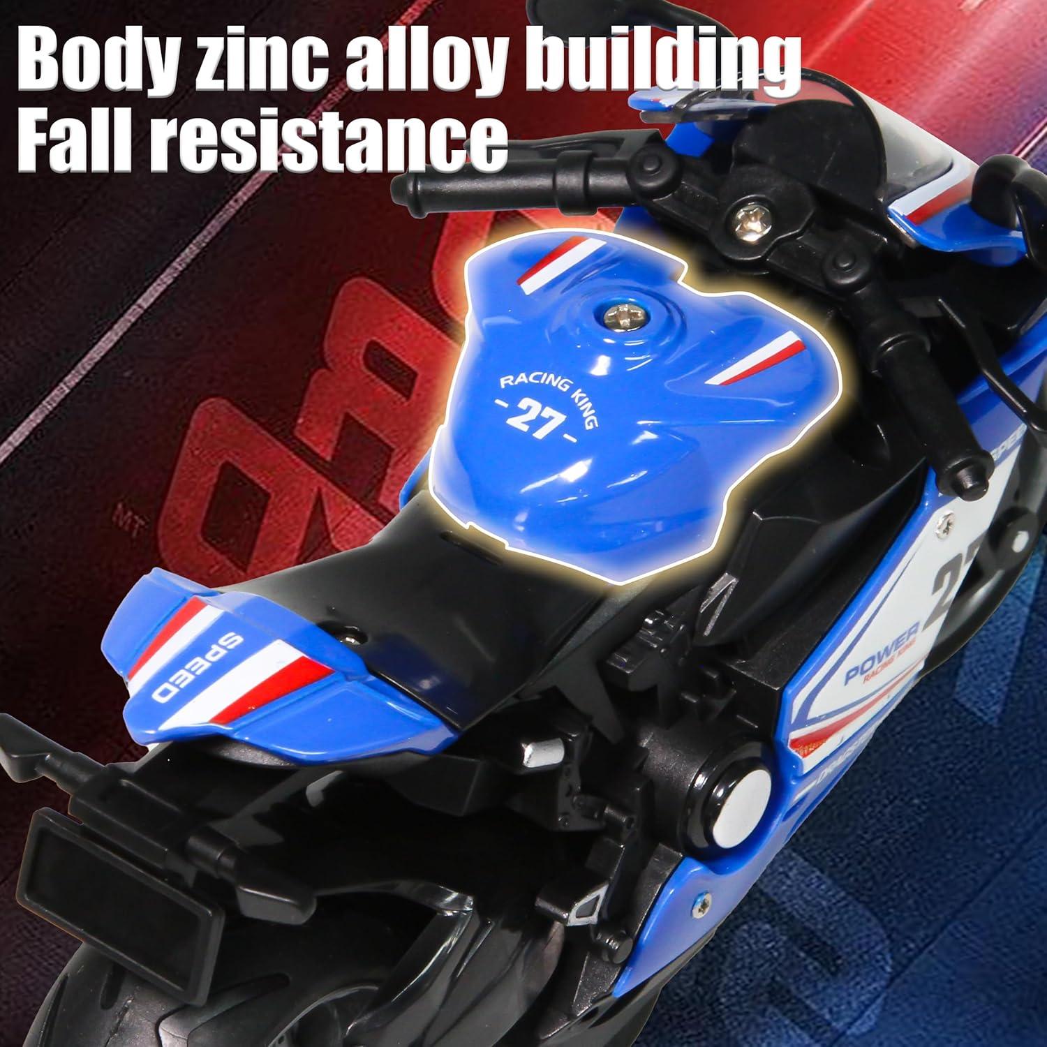 Modelo de Motocicleta a Escala 1:12 QIER - Juguete 4 en 1