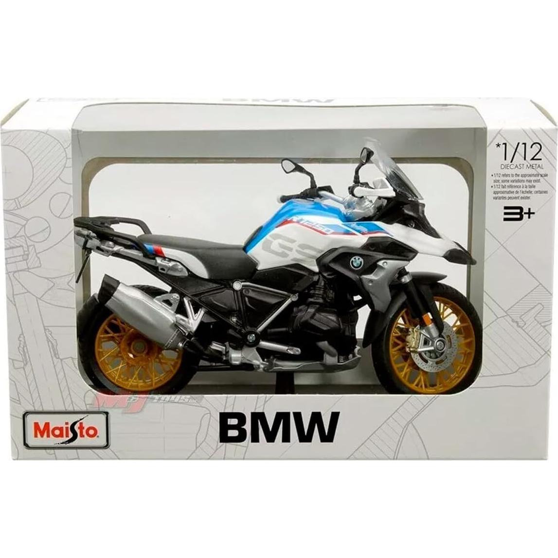 Maisto Miniatura BMW R1250 GS 1/12 con Base de Exhibición