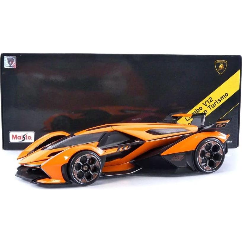 Maisto V12 Vision Gran Turismo 2021 Escala 1:18 Metal Naranja