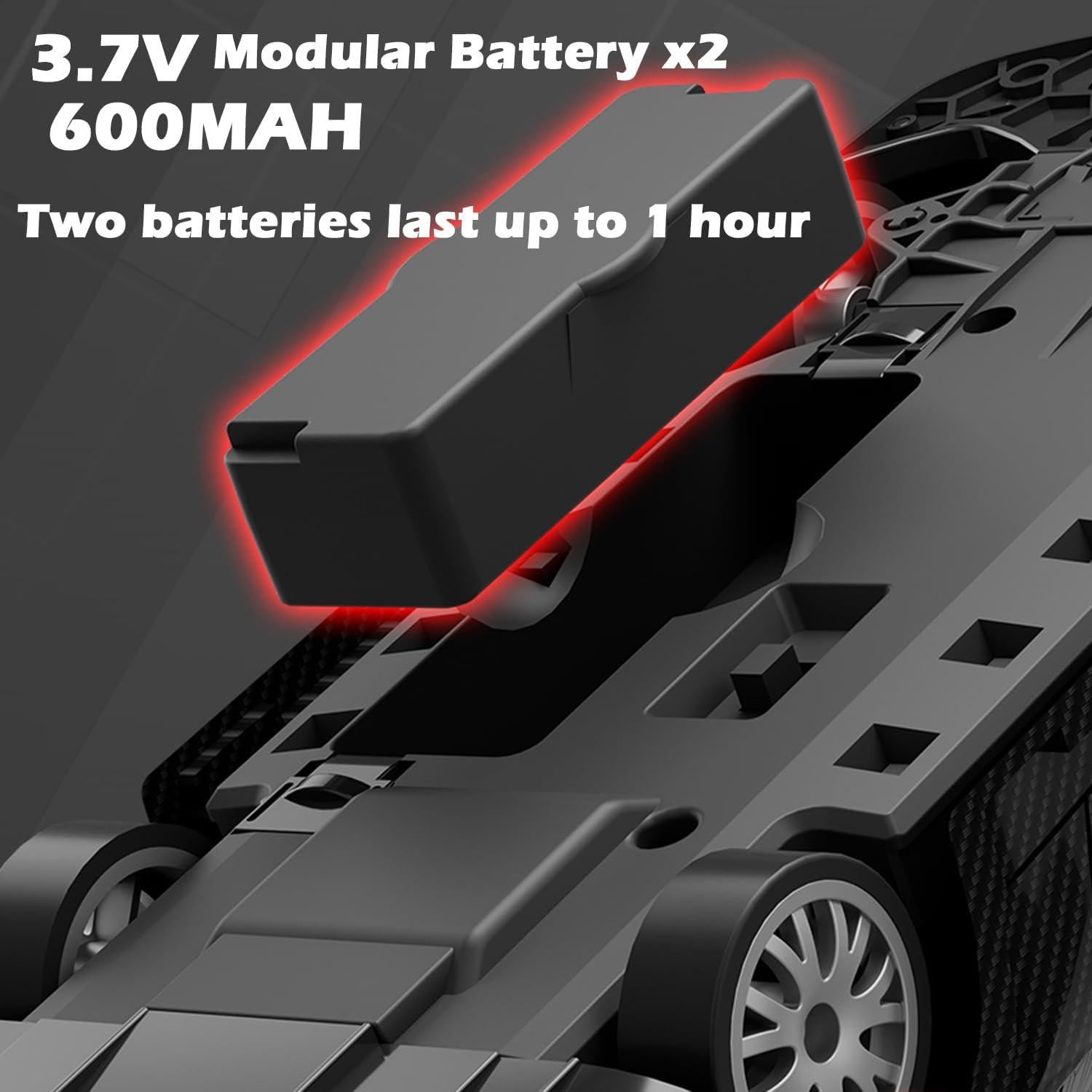 Coche RC Drift 1:20 HTURCCOP 4WD LED 2 Baterías 600mAh