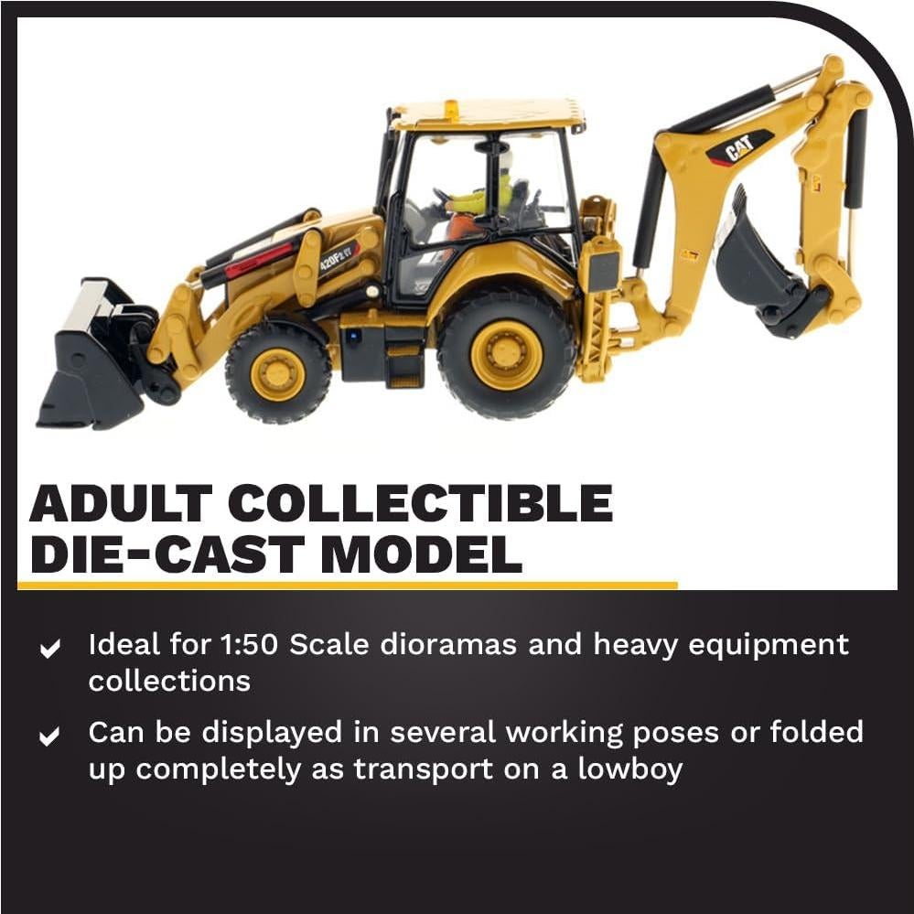 Retroexcavadora Diecast Masters 1:50 Caterpillar 420F2
