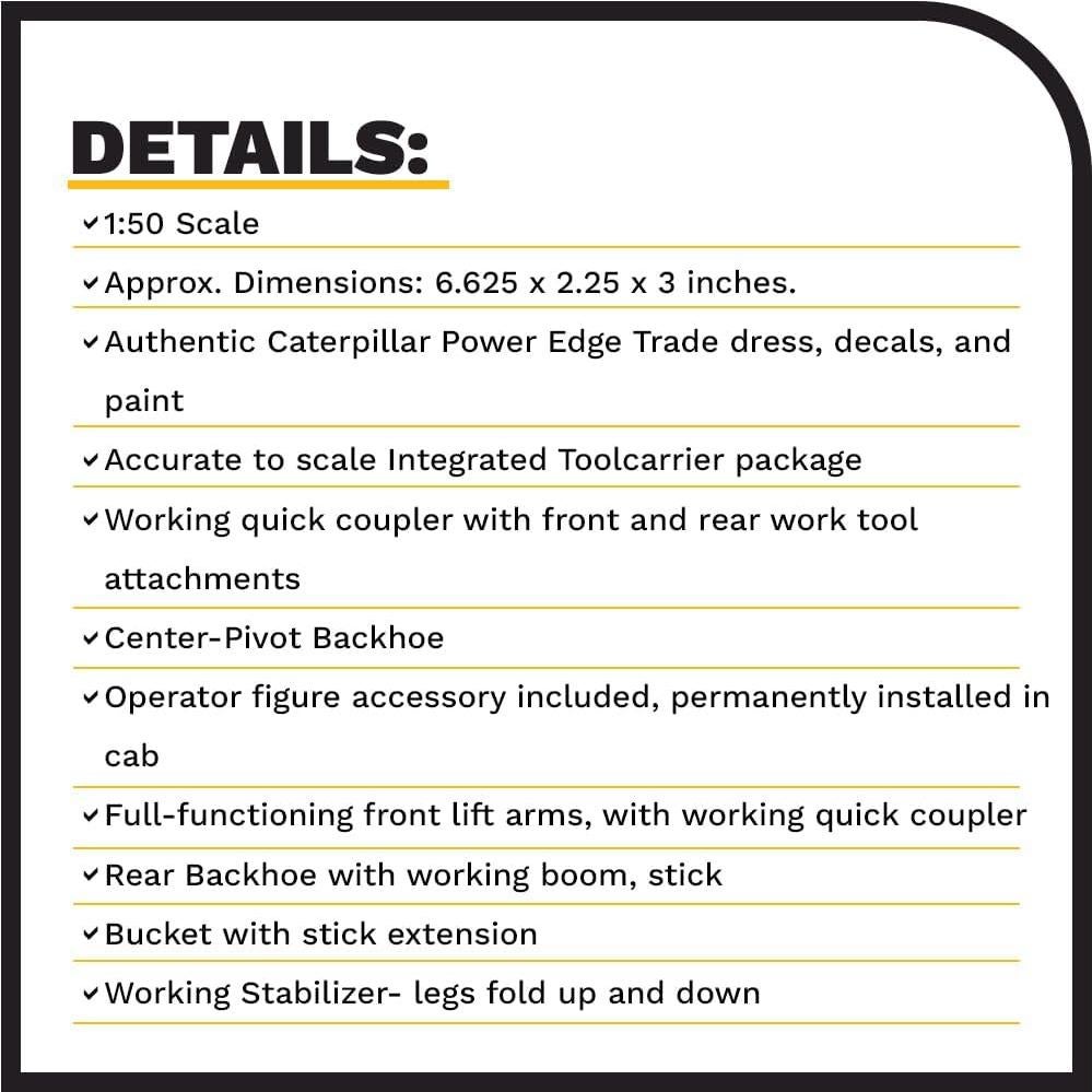 Retroexcavadora Diecast Masters 1:50 Caterpillar 420F2