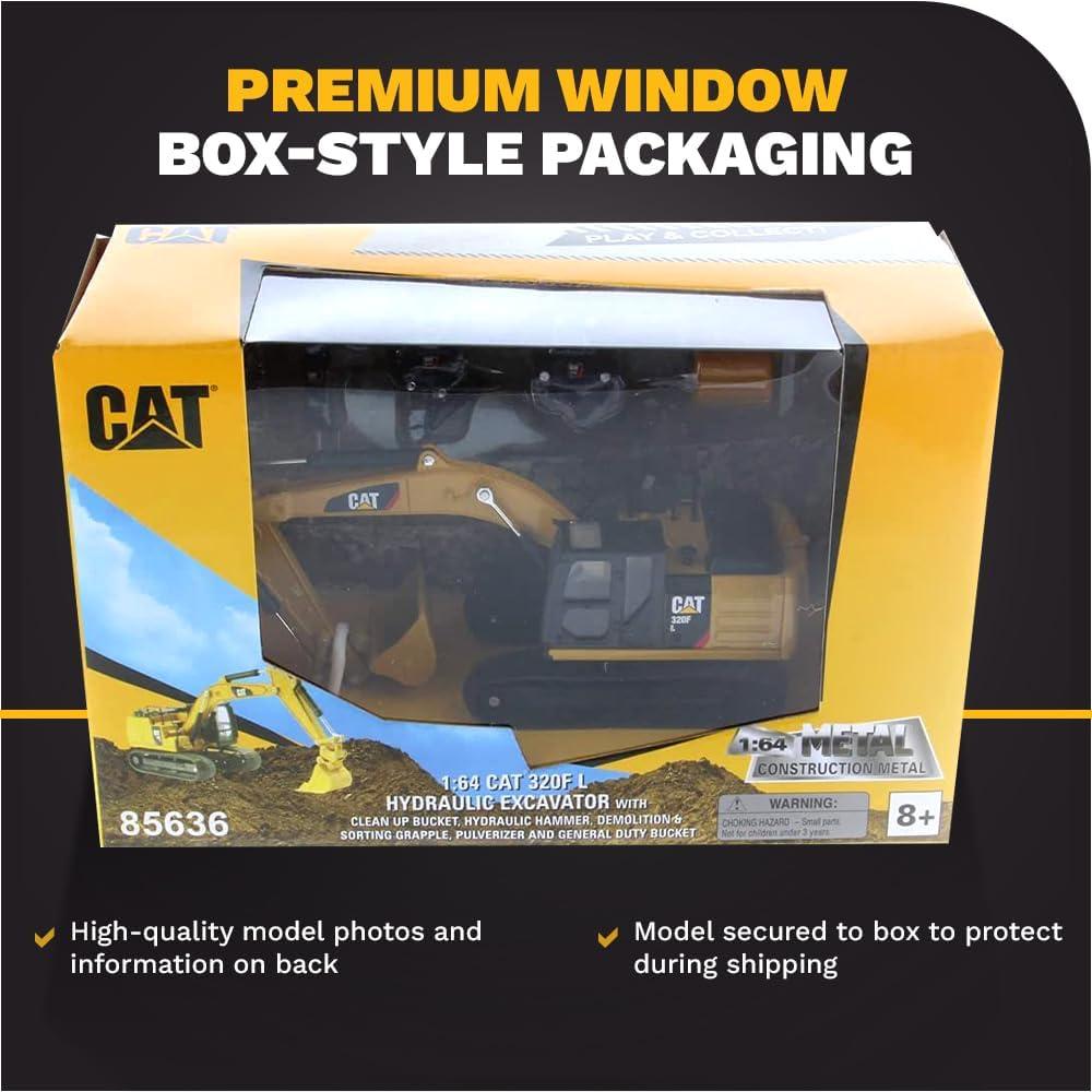 Excavadora Hidráulica Diecast Masters CAT 320F L 14 cm