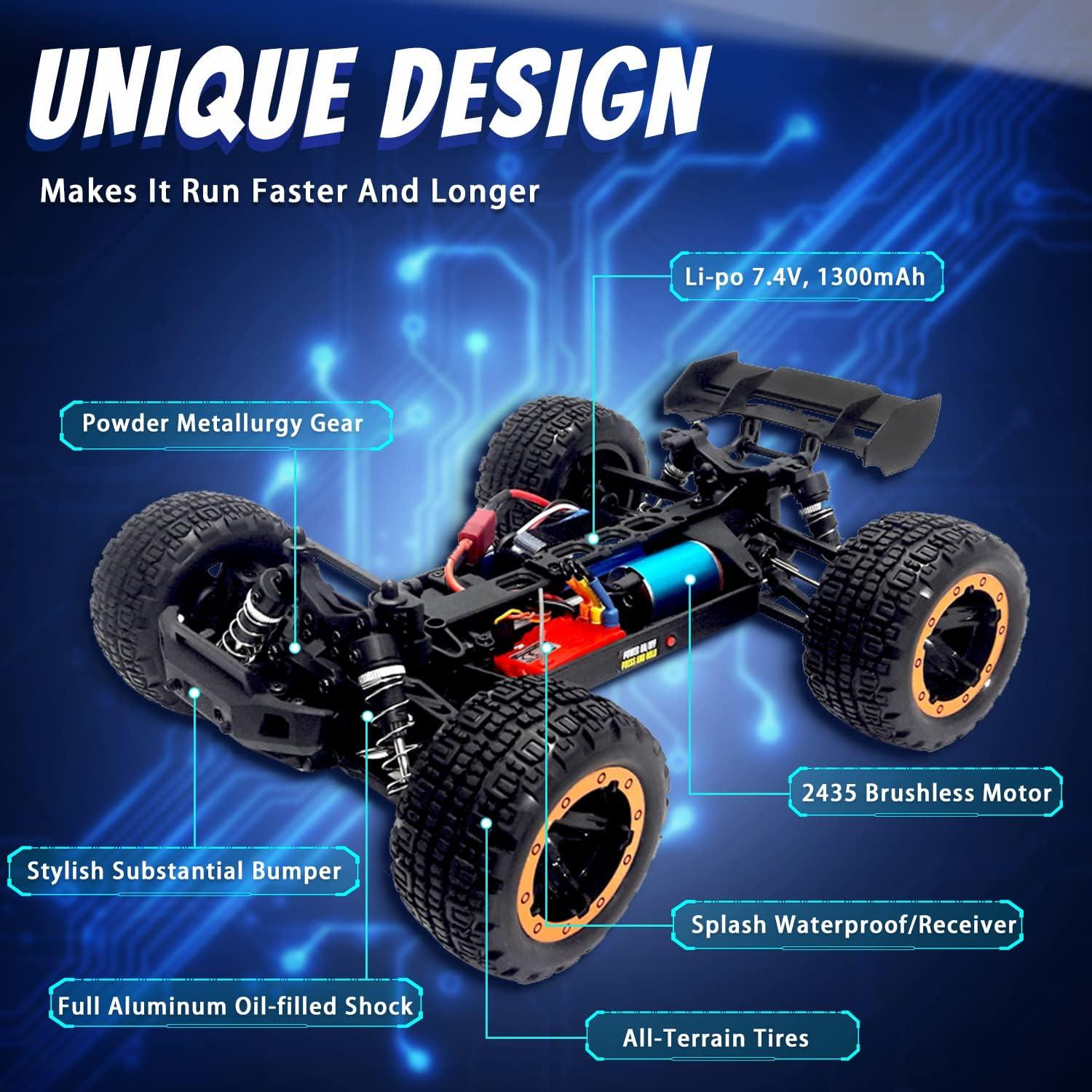 Coche RC 1:16 4X4 Brushless Losbenco SG-1601 42mph Off-Road