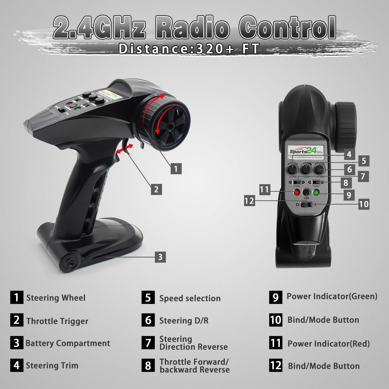 Coche RC 1:16 4X4 Brushless Losbenco SG-1601 42mph Off-Road