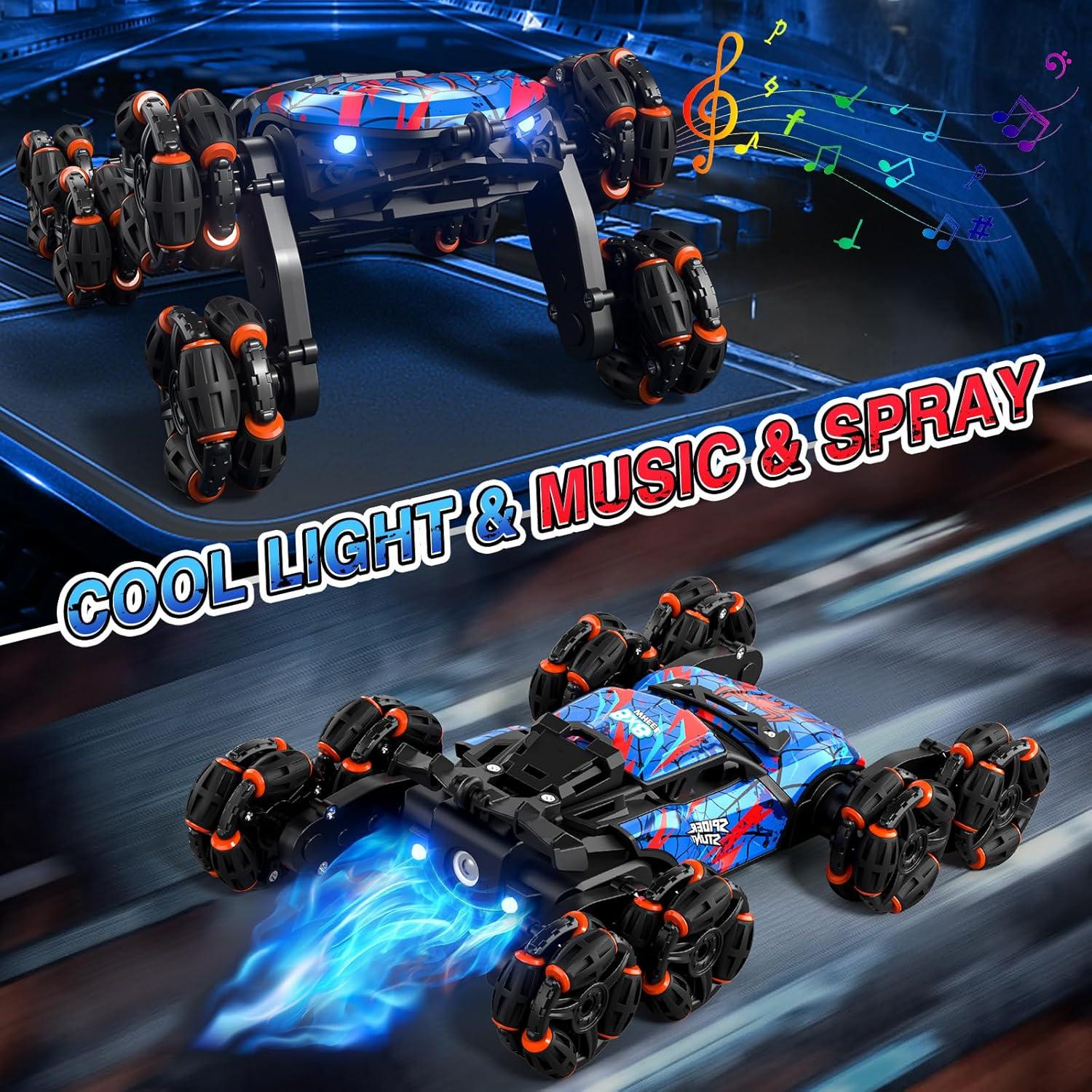 Coche Acrobático RC Sunrad 8WD Control Remoto Gestos Luz Música