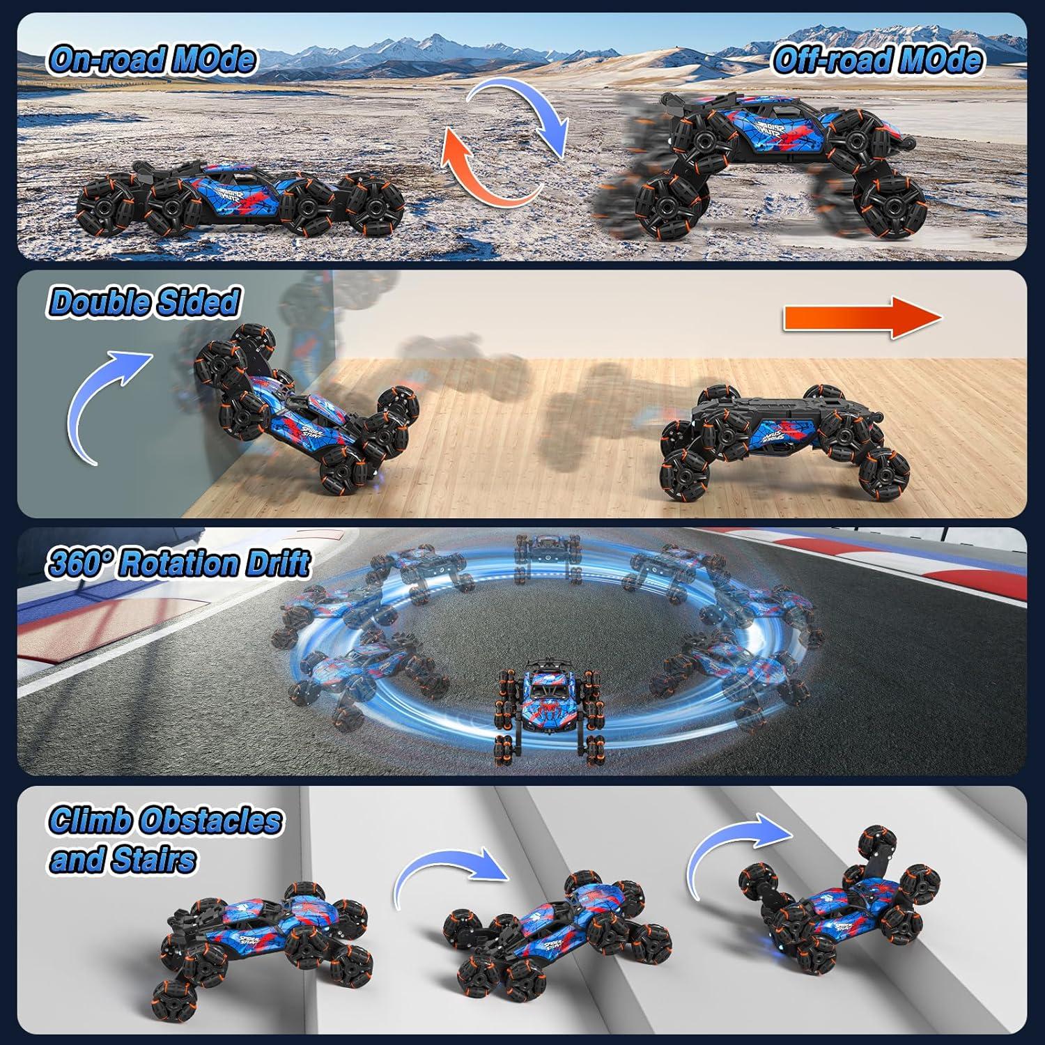 Coche Acrobático RC Sunrad 8WD Control Remoto Gestos Luz Música