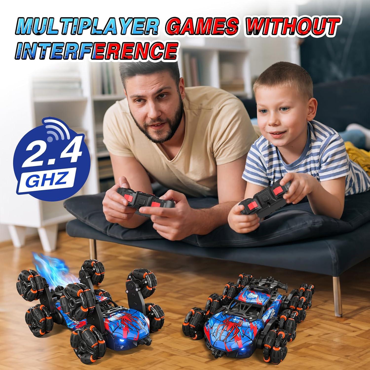 Coche Acrobático RC Sunrad 8WD Control Remoto Gestos Luz Música