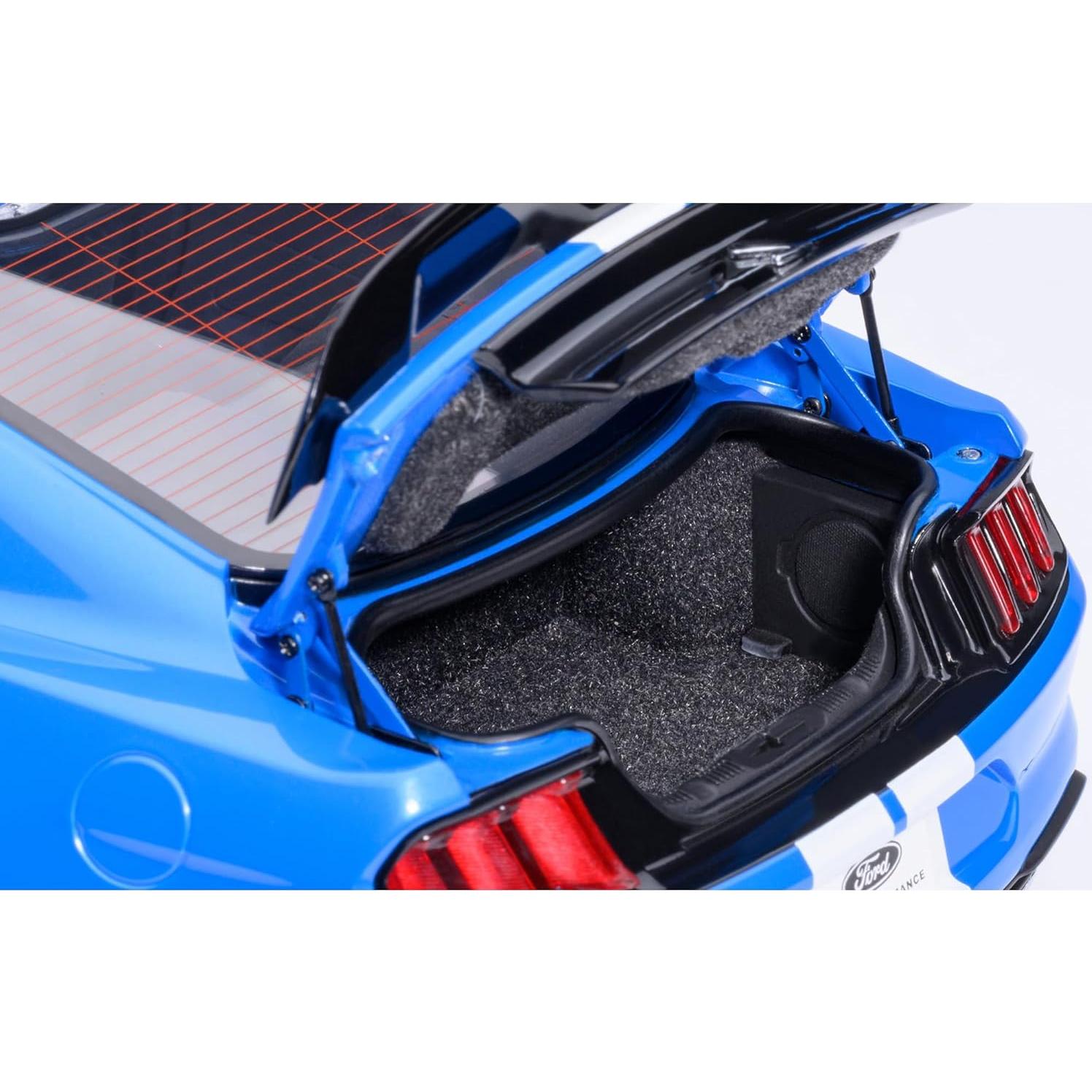 AUTOart GT 500 Azul Grabber 1/18 con Rayas Blancas 73094