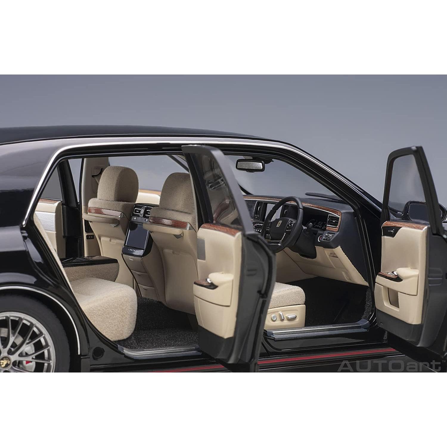 Autoart 1/18 Toyota Century 2018 Negro Detallado