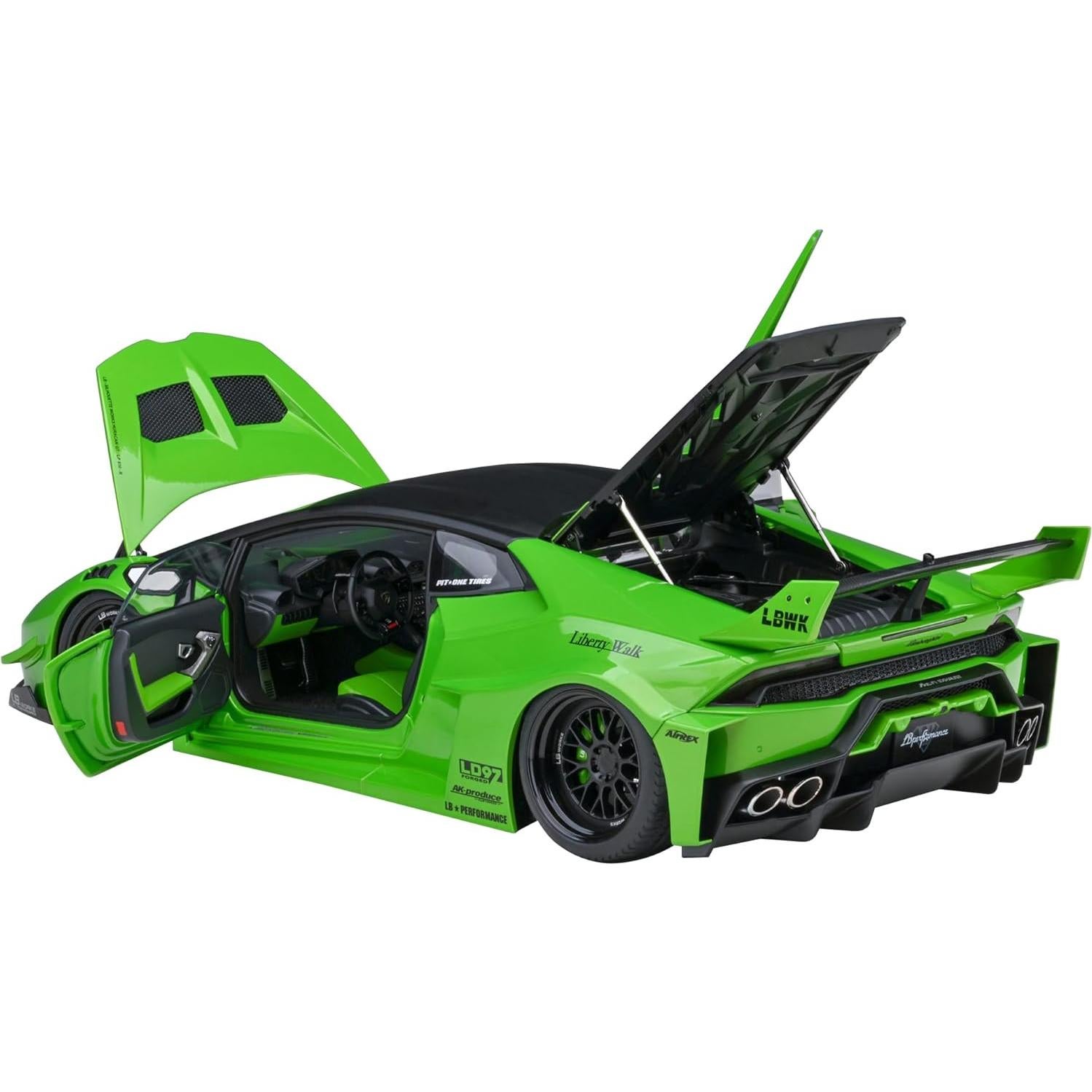 Modelo de Coche Lambo Huracan GT Autoart 1/18 Verde Perla