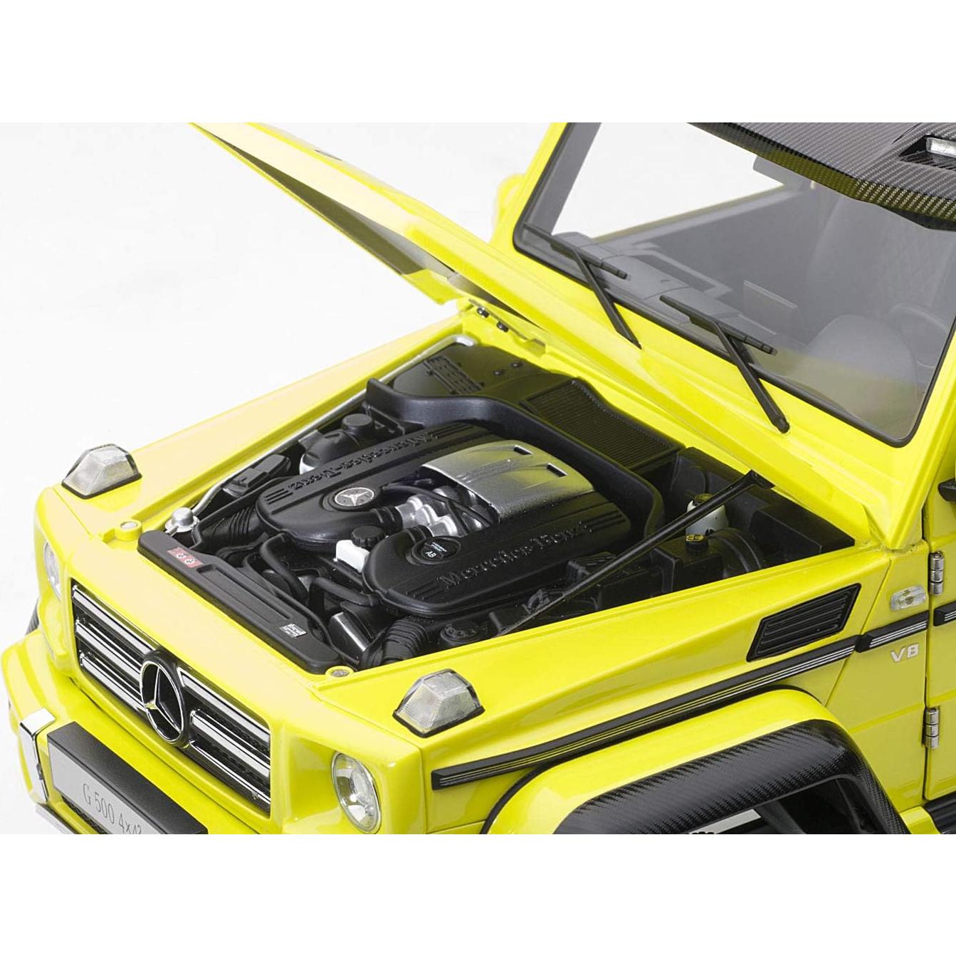 Autoart Mercedes Benz G500 4X4 Amarillo 1:18 Modelo a Escala