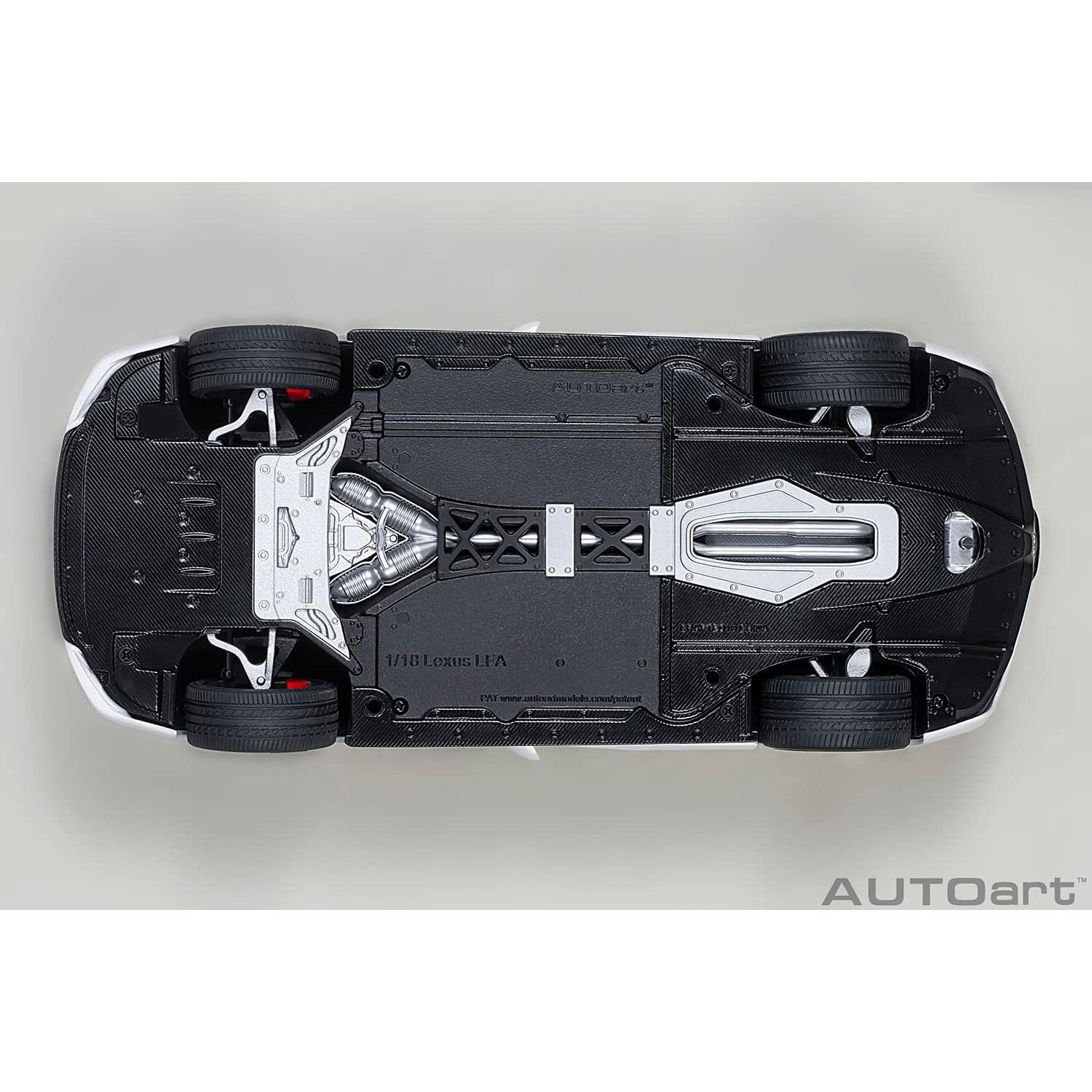 AUTOart Lexus LFA 1:18 Blanco/Carbono Detalle Realista