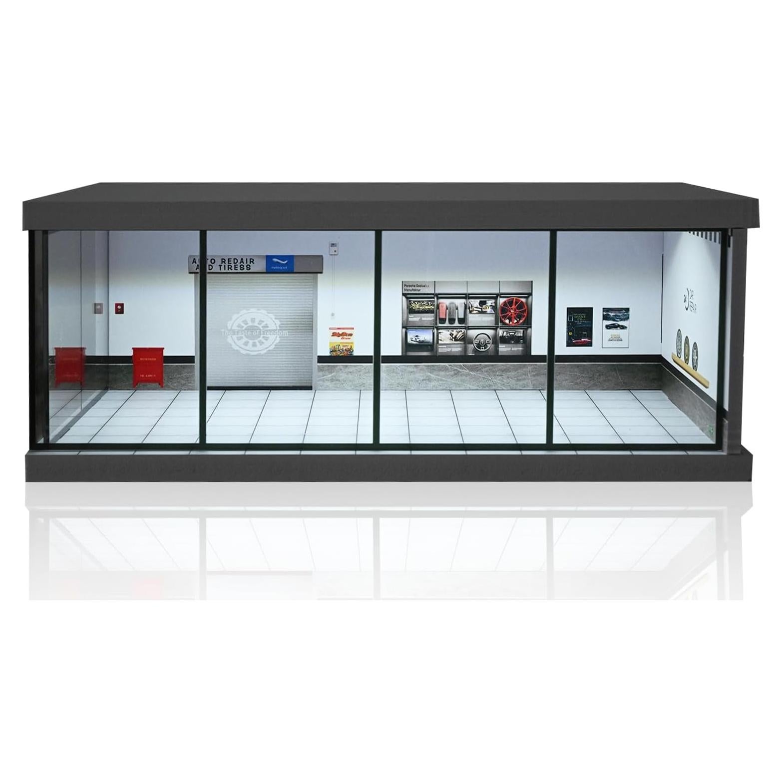 Modelo de Garaje Diorama NUEIOVRW 1/43 con Iluminación LED