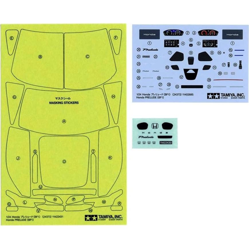 Modelo de Plástico Tamiya Honda Prelude 1/24 sin pintar
