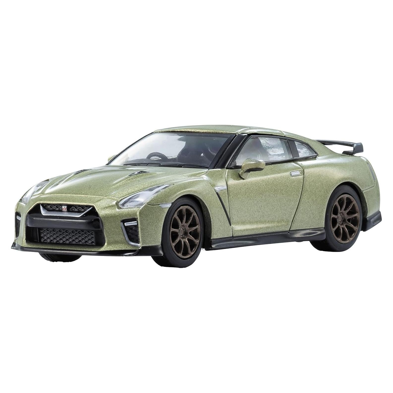 Mini Coche Kyosho 1/64 Nissan GT-R T-Spec Jade Metálico