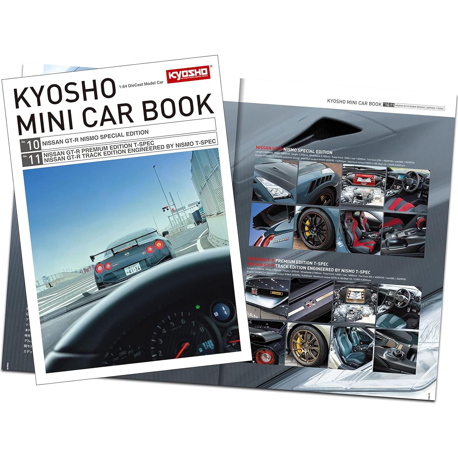 Mini Coche Kyosho 1/64 Nissan GT-R T-Spec Jade Metálico