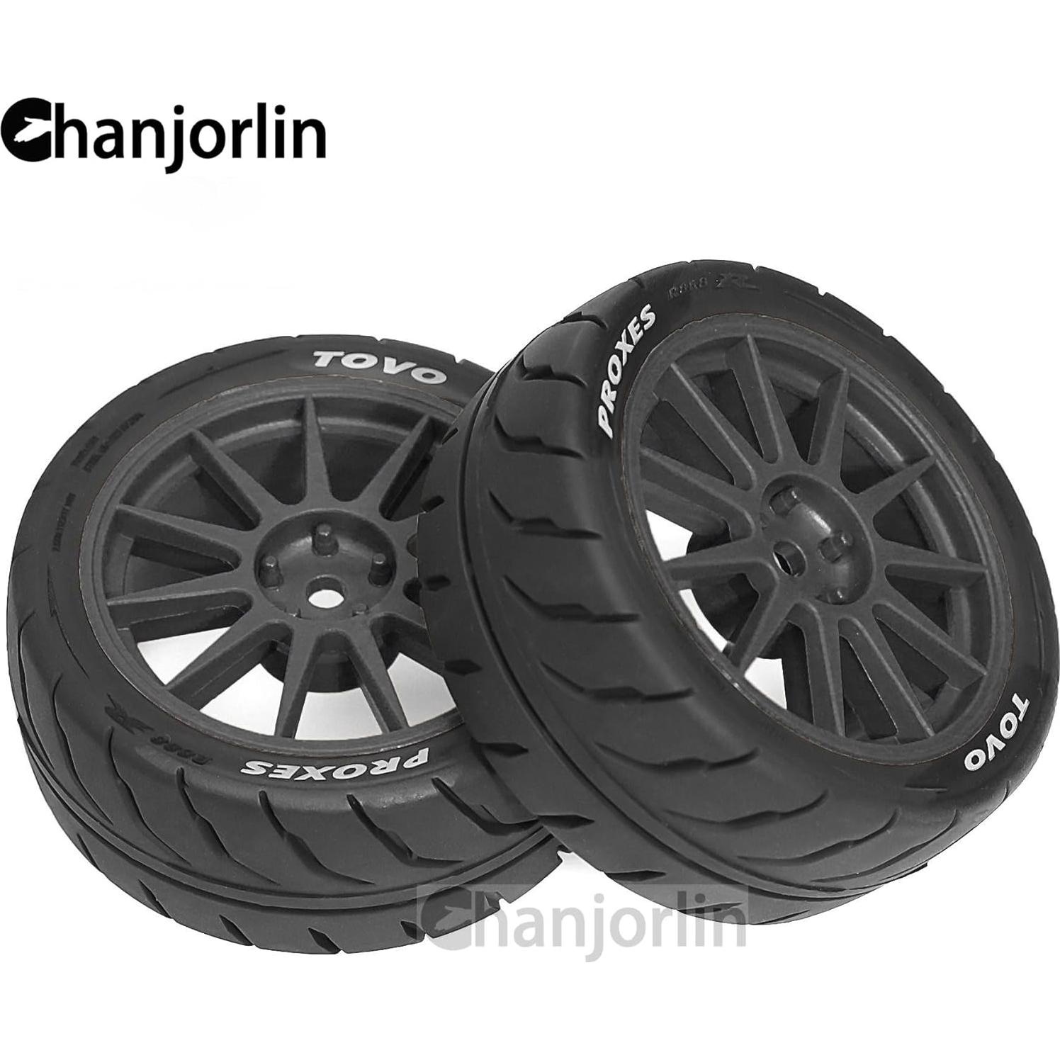 Neumáticos y Ruedas RC 1/10 Chanjorlin 4 Pcs Rally Drift 69mm
