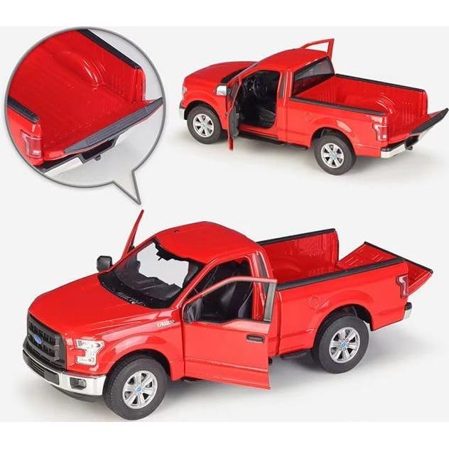 Coche Diecast Escala 1:24 Welly Ford F-150 2015 Rojo