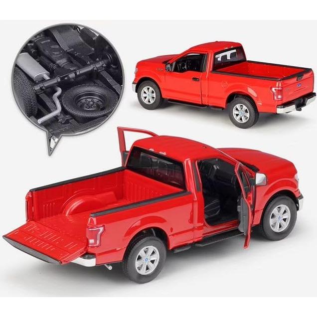 Coche Diecast Escala 1:24 Welly Ford F-150 2015 Rojo