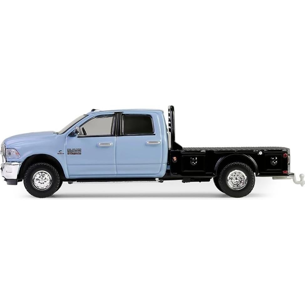Camión Dually Flatbed 2018 Greenlight 1:64 Azul Huevo