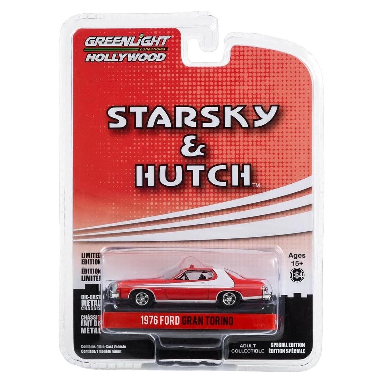 Coche Diecast Greenlight 1:64 Starsky & Hutch 1976 Gran Torino