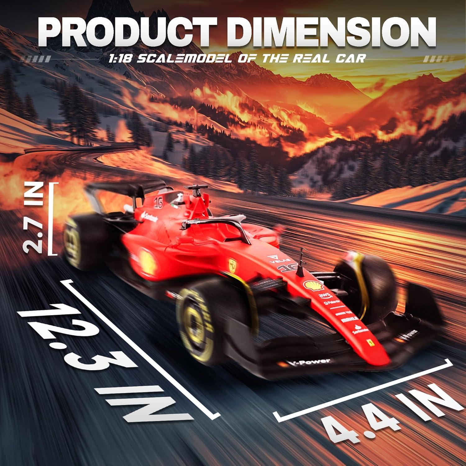 Coche RC Ferrari F1 75 BEZGAR 1:18 Control Remoto 2.4GHz