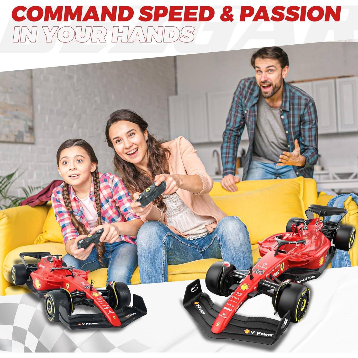 Coche RC Ferrari F1 75 BEZGAR 1:18 Control Remoto 2.4GHz