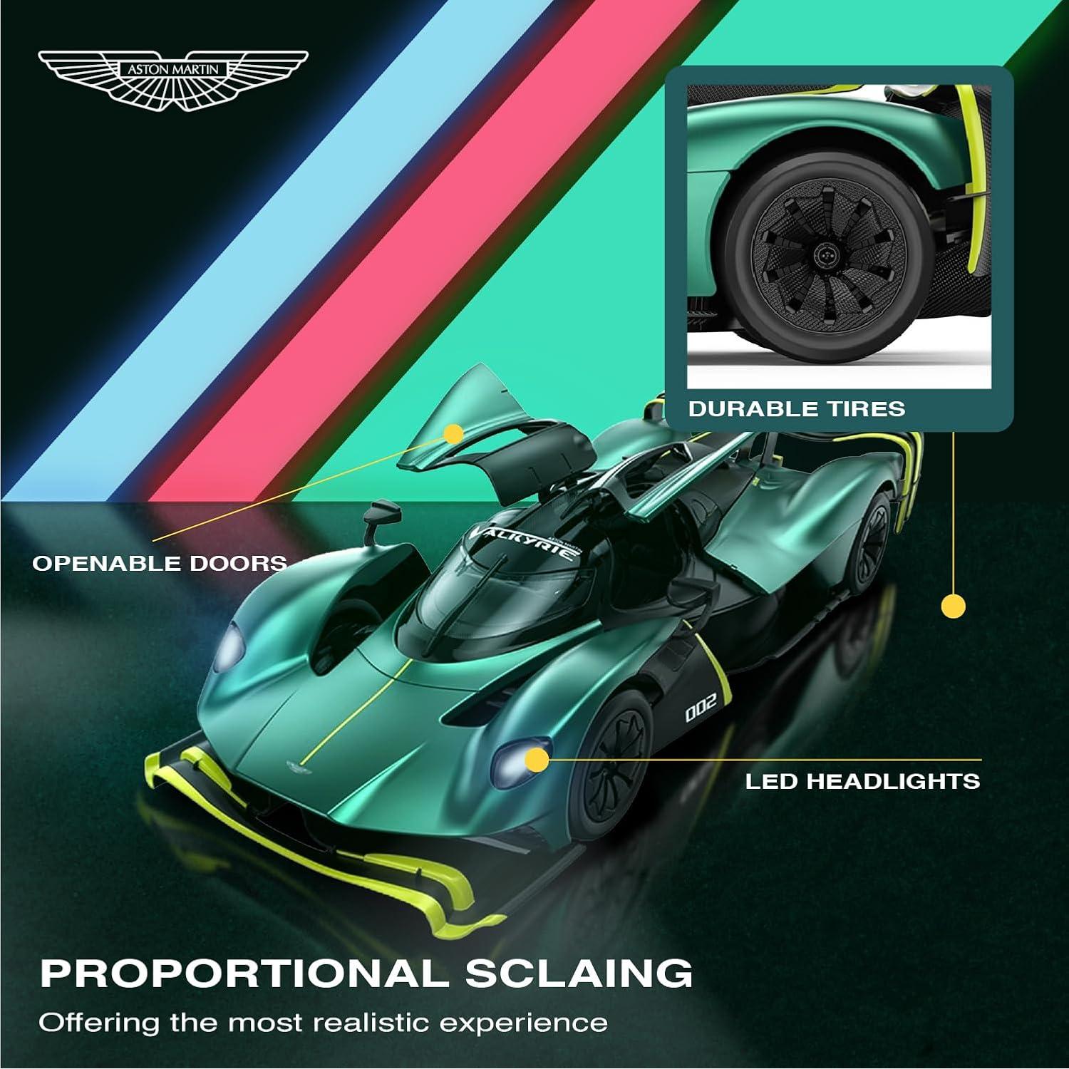 Coche RC Aston Martin Valkyrie AMR Pro 1:14 Verde Oscuro