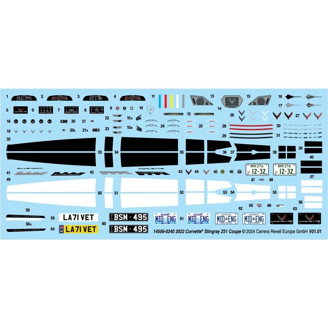 Revell 14556 Chevrolet Corvette Stingray Z51 Coupe 1:25