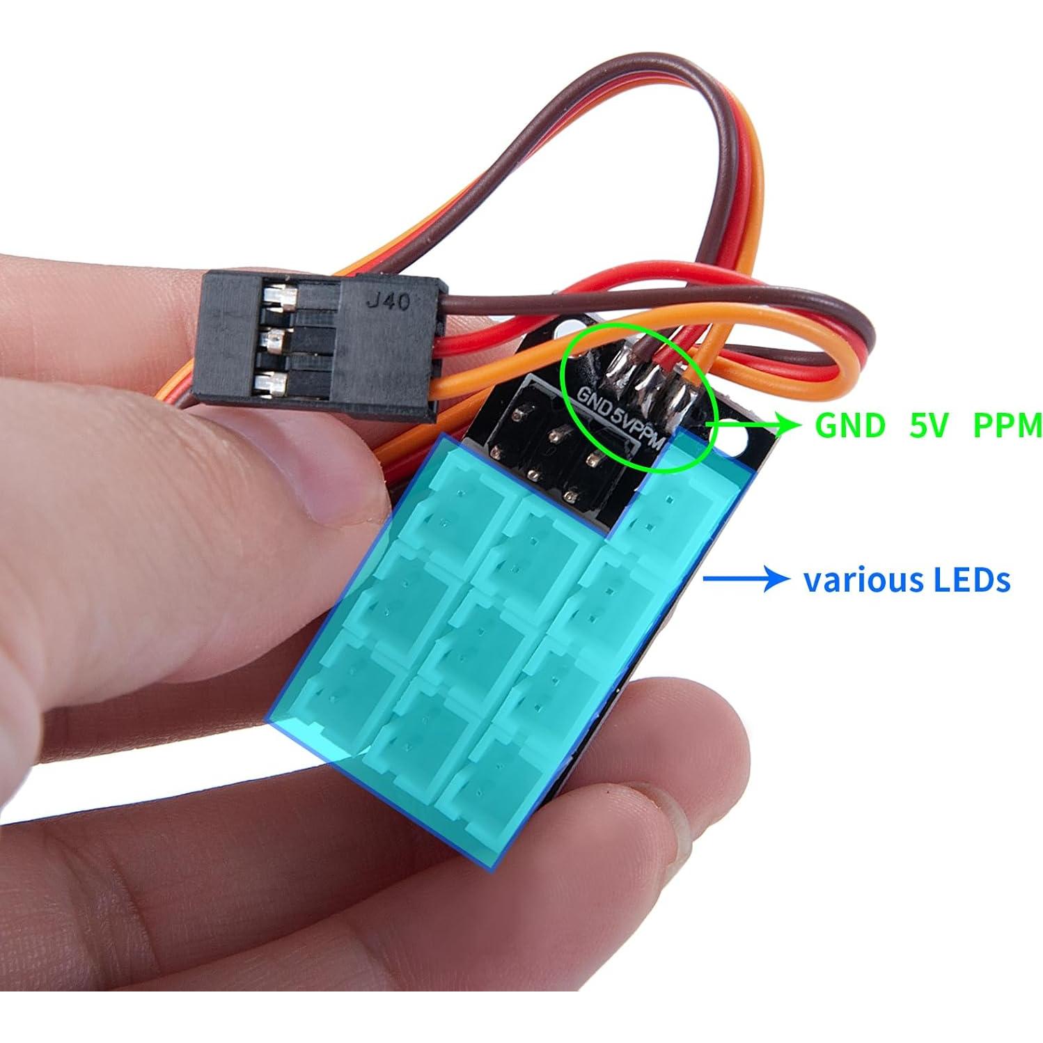 Placa de Expansión de Luz PH2.0 WEFEINO para Tamiya 1/14