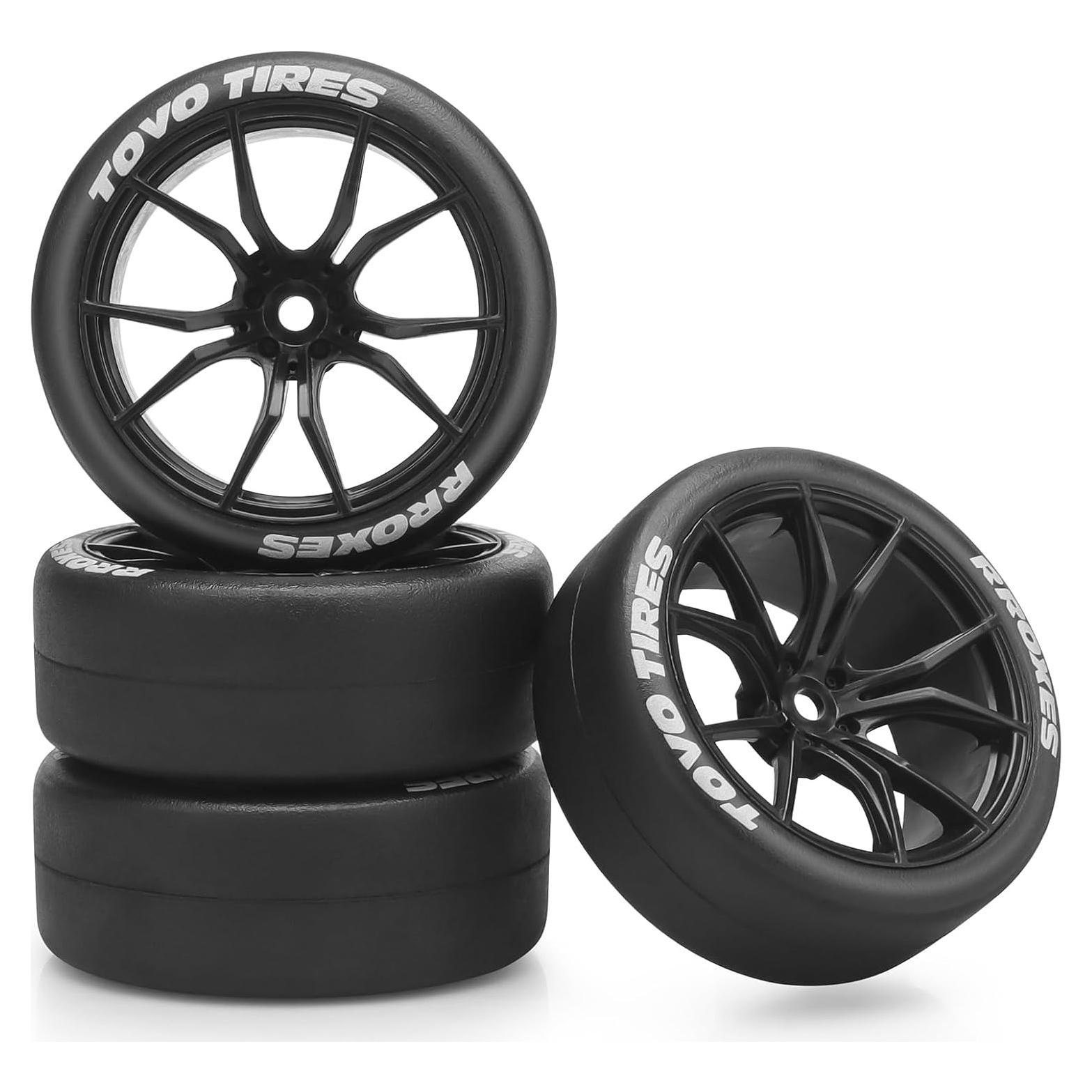 Neumáticos y Ruedas de Drift RC Daitoku 1/10 65mm Negro