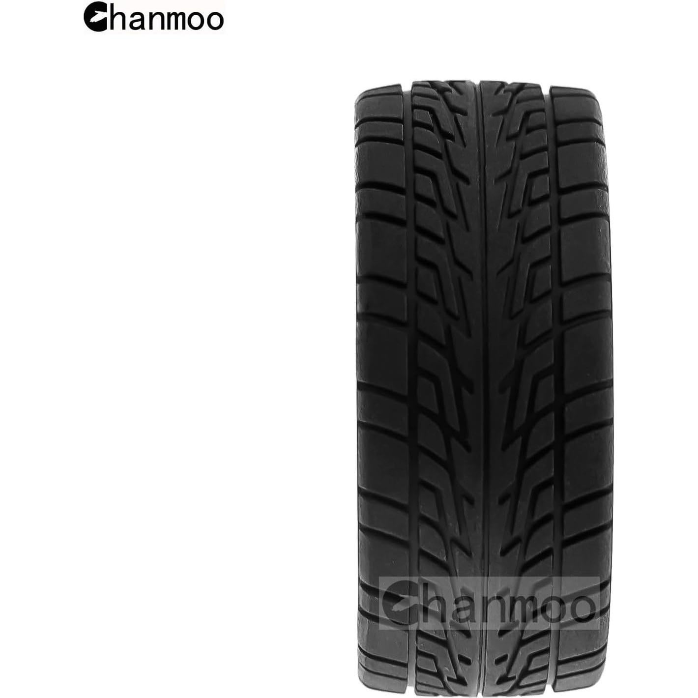 Neumáticos RC On Road 1/10 Chanmoo 4 Piezas 12mm Hex Negro