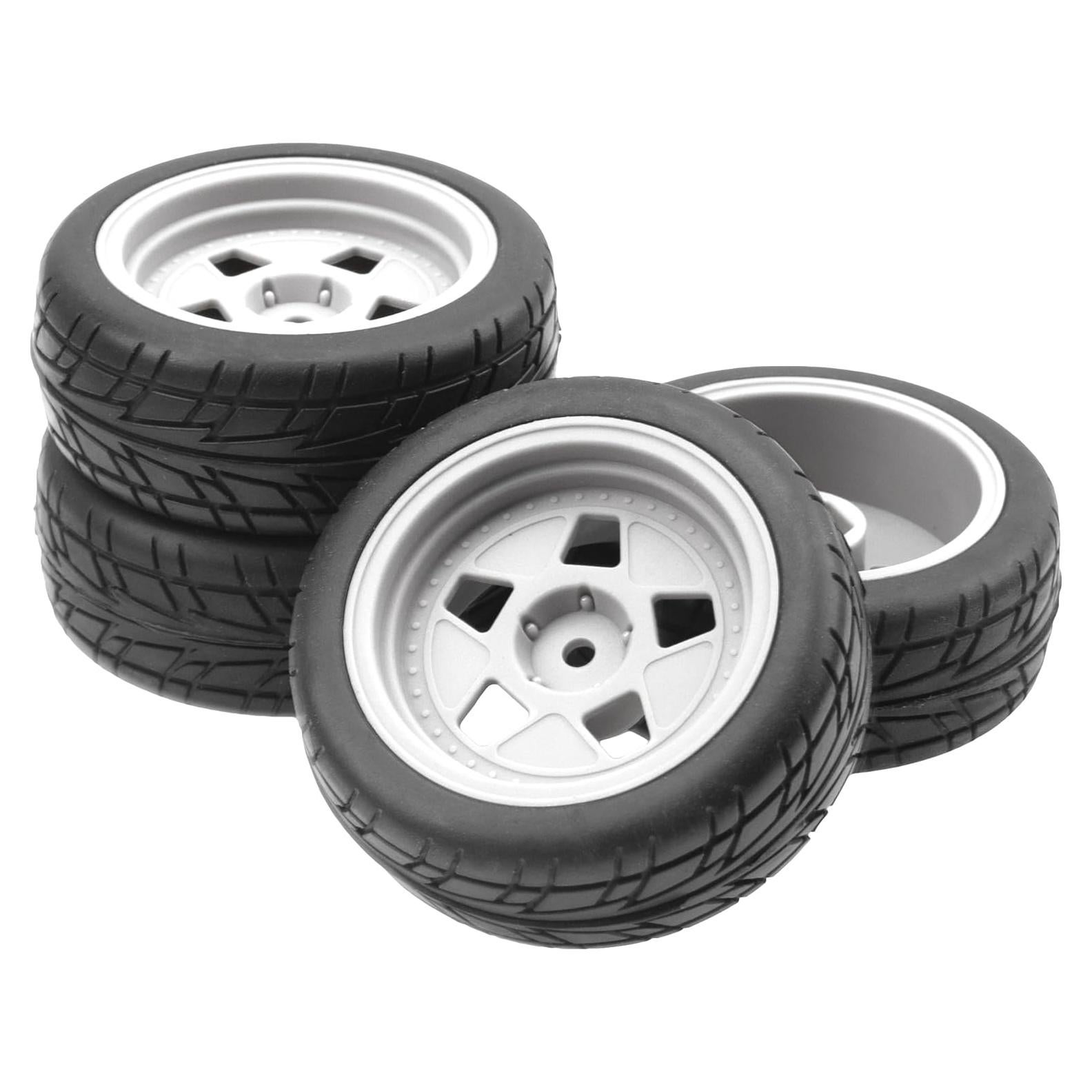 Llantas de Nylon y Neumáticos de Caucho ShareGoo 70mm 1/10 RC